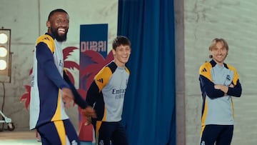 La última locura de Rüdiger con el cámara como víctima: escuchen a Modric y miren a Güler...