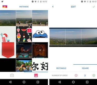 Instawide recorta tus fotos panorámicas para subirlas a Instagram