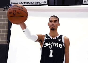 Victor Wembanyama, jugador de baloncesto francés que pertenece a la plantilla de los San Antonio Spurs.