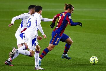 Griezmann con el balón. 
