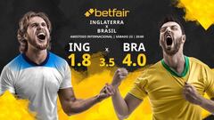 Inglaterra vs. Brasil: horario, TV, estadísticas, clasificación y pronósticos
