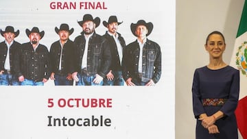 Intocable sorprende con canción inédita en la Mañanera de Sheinbaum