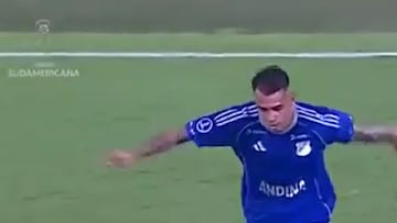 El golazo de Contreras en el Atanasio que da la vuelta al mundo