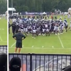 Brutal fight breaks out: Ravens and Colts throw fists in practice meltdown