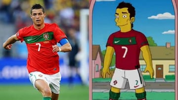 6 futbolistas y sus dobles en Los Simpson