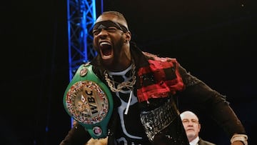 Deontay Wilder apologises for punching mascot on live TV