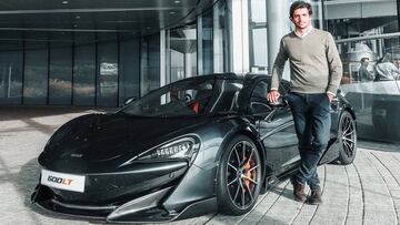 Carlos Sainz, con un McLaren 600LT.