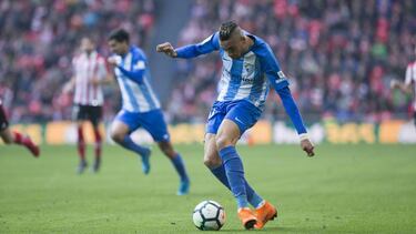 En Nesyri, en un lance del Athletic - Málaga.