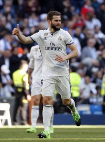 Nacho Fernández on the score sheet.