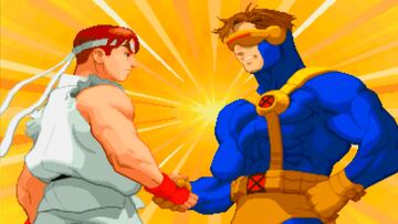X-Men vs Street Fighter, cuando Ryu y Cíclope hicieron el icónico saludo para decidir al mejor luchador