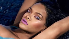 Rihanna leaves little to the imagination to promote her lingerie line for Valentine’s Day