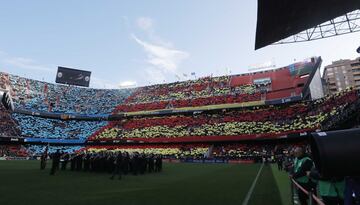 Gran ambiente en Mestalla. 