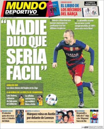 Portadas de la prensa mundial