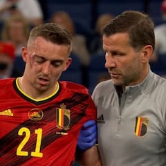 Castagne dice adiós a la Eurocopa tras un terrible golpe con el ruso Kuzyayev