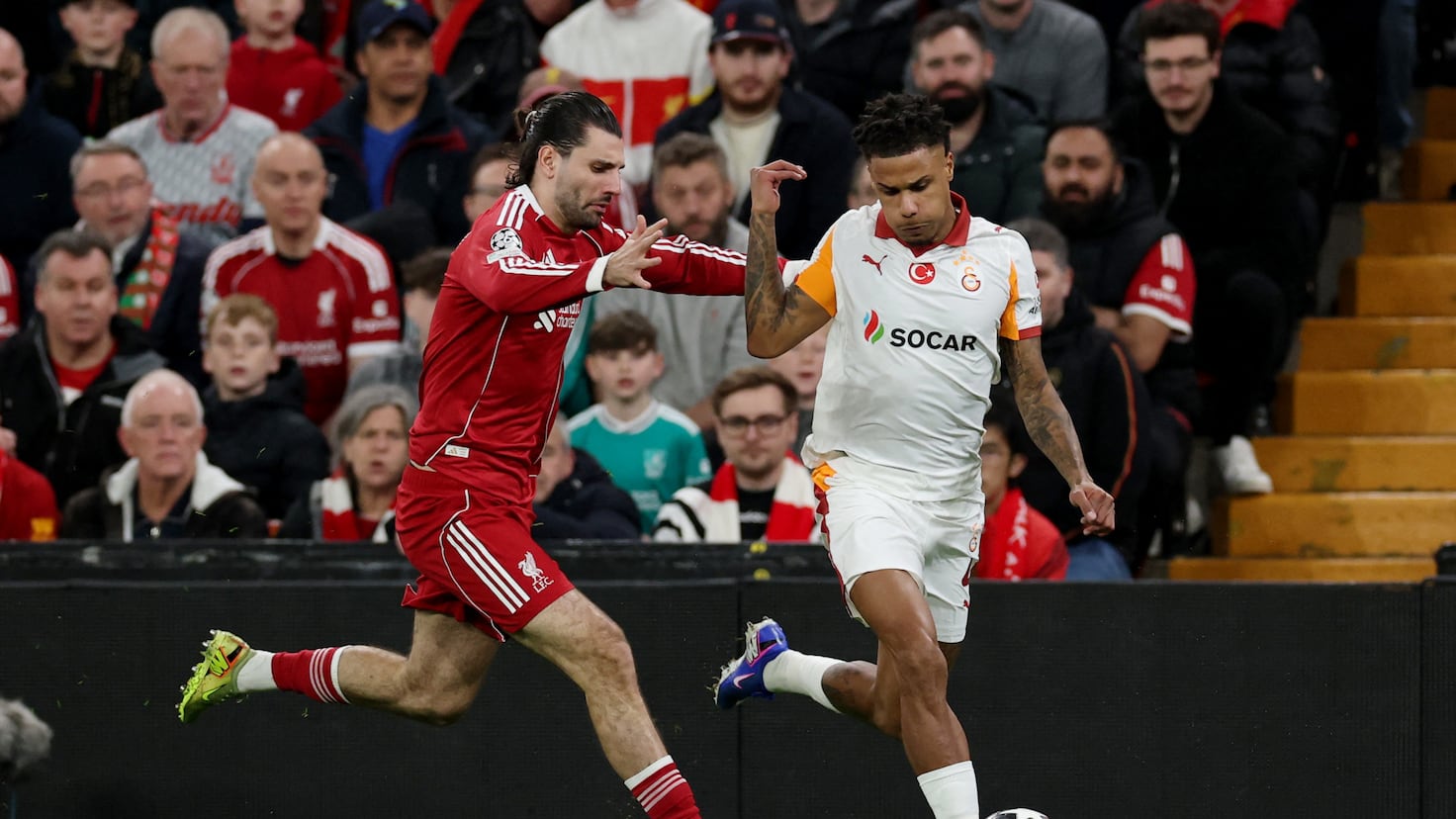 Jugadores del Liverpool celebrando un gol en Champions League