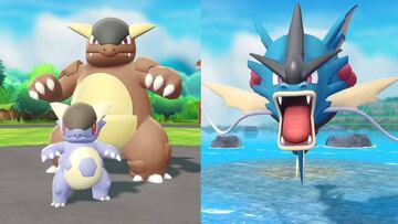 Pokémon Let's Go muestra a Mega Kangaskhan y Mega Gyarados