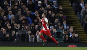 El delantero colombiano marcó el primer y el tercer gol del Mónaco en el partido ante el Manchester City, en Inglaterra, en la ida de los octavos de final de Champions League.