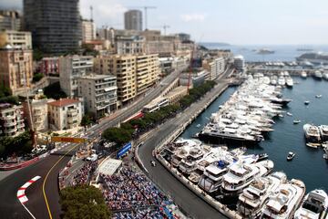 Primera sesi車n de entrenamiento en el circuito de Montecarlo