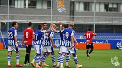 La Real Sociedad se estrena en pretemporada con victoria por 3-1 contra la UD Logro&ntilde;&eacute;s.