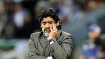 Maradona, en su época de seleccionador de Argentina.