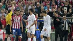 04/10/15 PARTIDO PRIMERA DIVISION
 ATLETICO DE MADRID - REAL MADRID
 PROTESTAS INCIDENTE SIMEONE ARBITRO UNDIANO MALLENCO  TARJETA AMARILLA