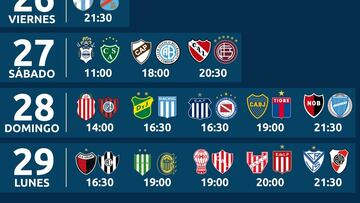 Liga Profesional 2023: horarios, partidos y fixture de la jornada 18