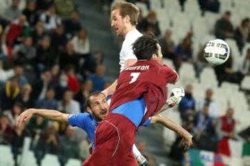 Giorgio Chiellini, Harry Kane y Buffon.