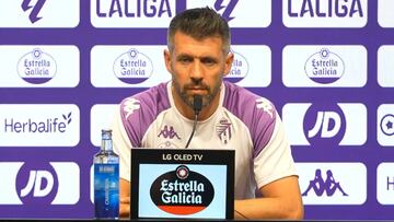 Pezzolano, en rueda de prensa.