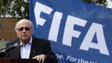 Blatter, durante una ceremonia de la FIFA.