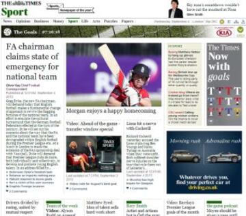 Portadas de la prensa extranjera