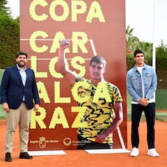 Alcaraz, ante Bautista en su primer partido como profesional en Murcia