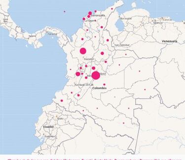 Mapa de casos y muertes por coronavirus por departamentos en Colombia: hoy, 4 de mayo