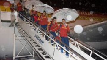 Llegada de la Selección a Recife