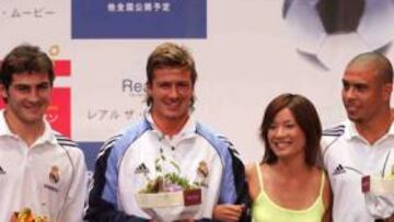<b>EN 2004. </b>Casillas, Beckham, Ronaldo y Guti en Tokio.