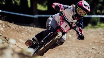 Tracey Hannah performs at UCI DH World Cup in Lenzerheide, Switzerland on August 10th, 2019 // Bartek Wolinski/Red Bull Content Pool // SI201908100306 // Usage for editorial use only // 