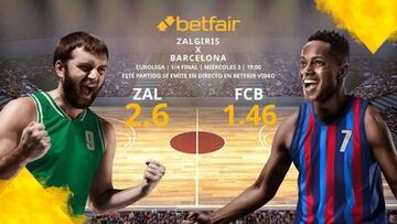 Zalgiris Kaunas vs. FC Barcelona Baloncesto: horario, TV, estadísticas y pronósticos