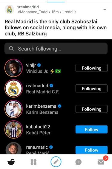 Szoboszlai 'prefiere' al Madrid