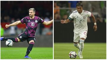 Fotografía de Héctor Herrera y Julián Araujo, jugadores de la Selección Mexicana