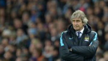 Pellegrini, durante el partido.