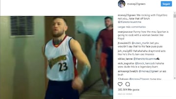 Draymond Green y Conor McGregor discutieron en Instagram porque el luchador irland&eacute;s llev&oacute; una camiseta de los Warriors con el dorsal del jugador.