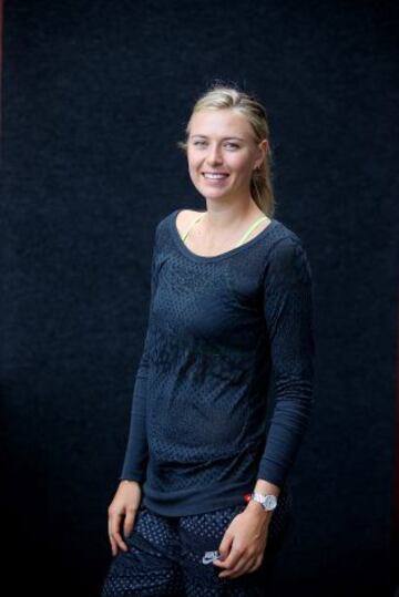 BRISBANE, AUSTRALIA - ENERO 03: Maria Sharapova posa para las cámaras en el Queensland Tennis Centre, en el marco del Brisbane International 2015.