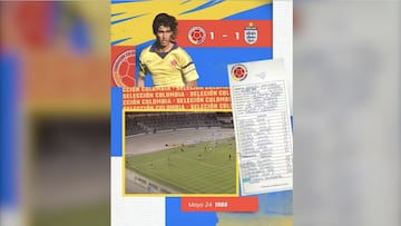 33 años del primer gol de Andrés Escobar con la Selección