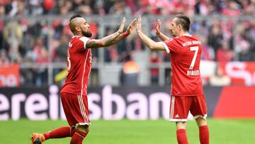 Arturo Vidal es el tercer jugador más utilizado en Bayern Munich