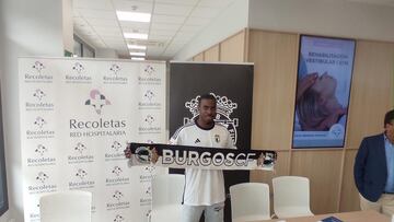 Appin, presentado como jugador del Burgos.