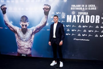 Vinicius, Carvajal y Courtois, protagonistas en la alfombra roja de la película de Ilia Topuria