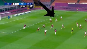 Ibrahimovic y su agilidad intacta en el primer gol ante la Roma