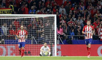 Oblak tras el 0-1 de Michel.