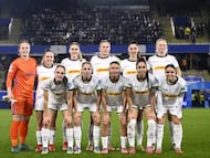 Once inicial del OH Leuven femenino durante esta temporada.