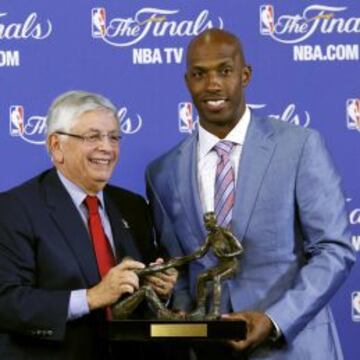 David Stern junto Chauncey Billups.