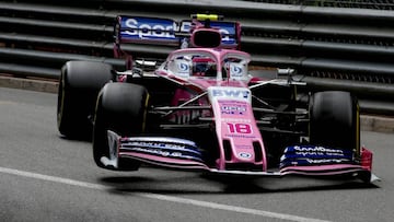 MONTE-CARLO, MONACO - MAY 26: Lance Stroll of Canada driving the (18) Racing Point RP19 Mercedes on track during the F1 Grand Prix of Monaco at Circuit de Monaco on May 26, 2019 in Monte-Carlo, Monaco. (Photo by Charles Coates/Getty Images)